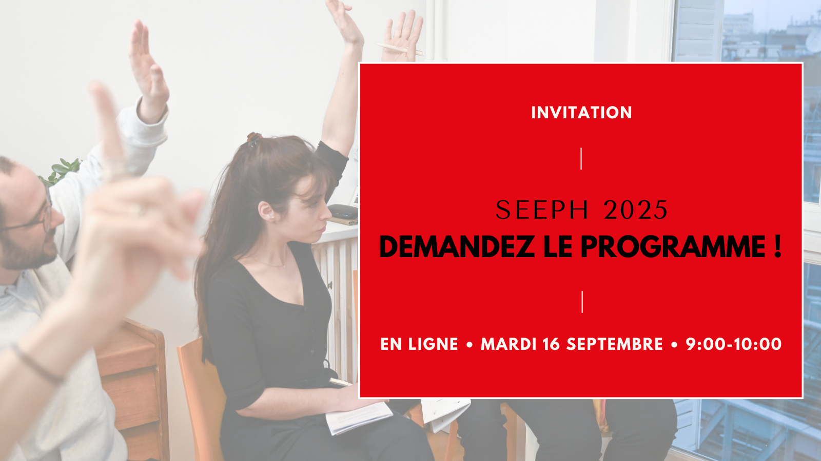 SEEPH 2025 : demandez le programme !