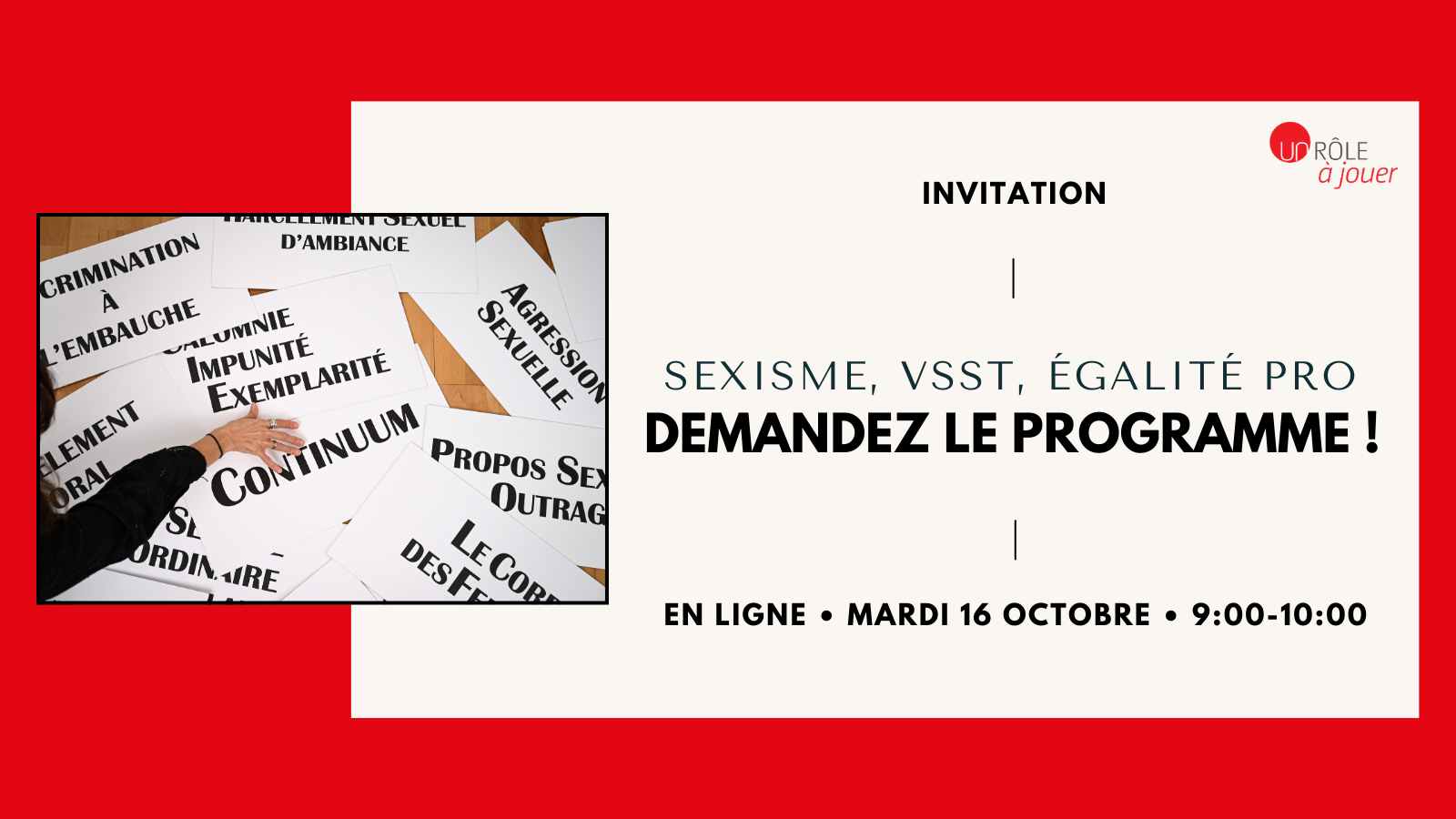Demandez le programme : sexisme, VSST